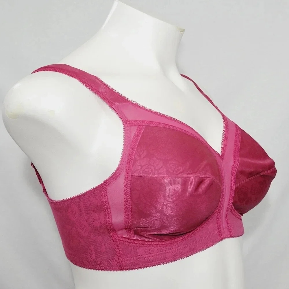 38C Playtex 4693 18 Hour Comfort Strap Bra Berry NWOT - Picture 3 of 4